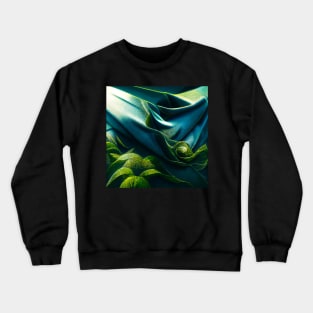 suede fabric pattern green Crewneck Sweatshirt